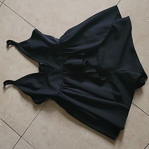 Black Mini Romper/Dress